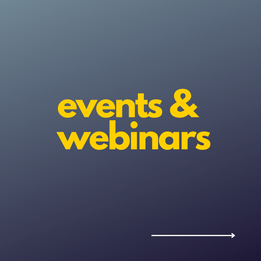 events and webinars